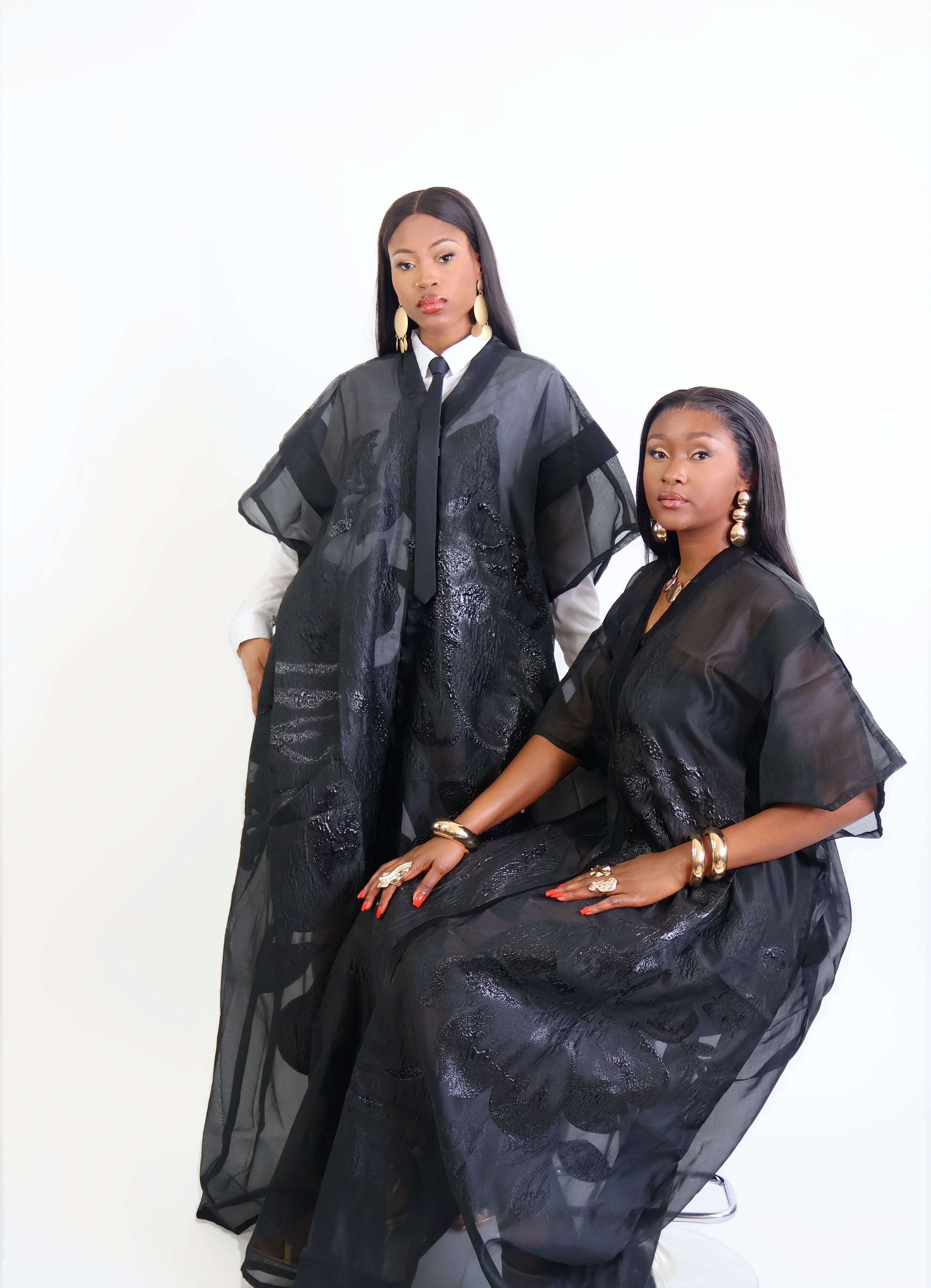 MIDNIGHT BLOOM KAFTAN