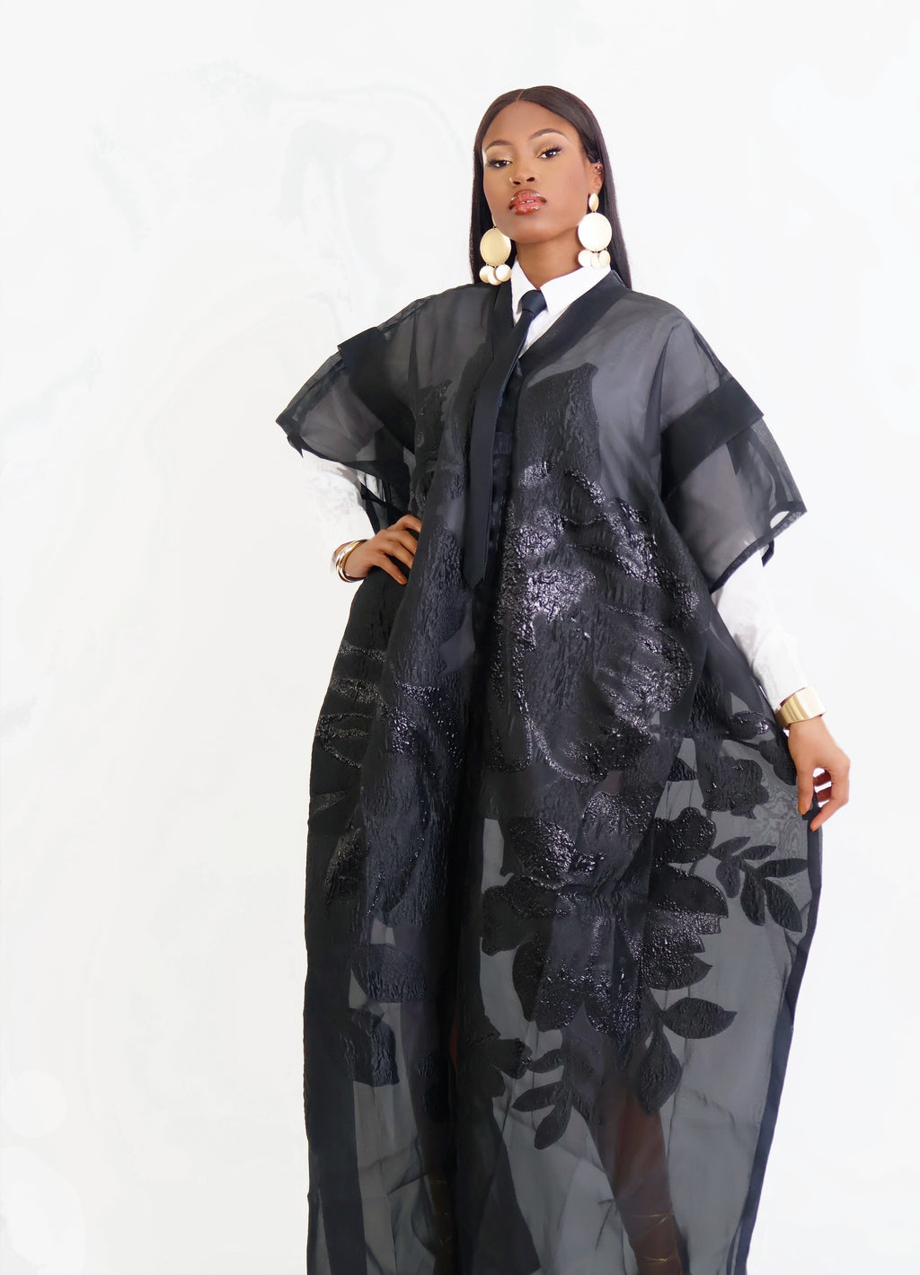 MIDNIGHT BLOOM KAFTAN