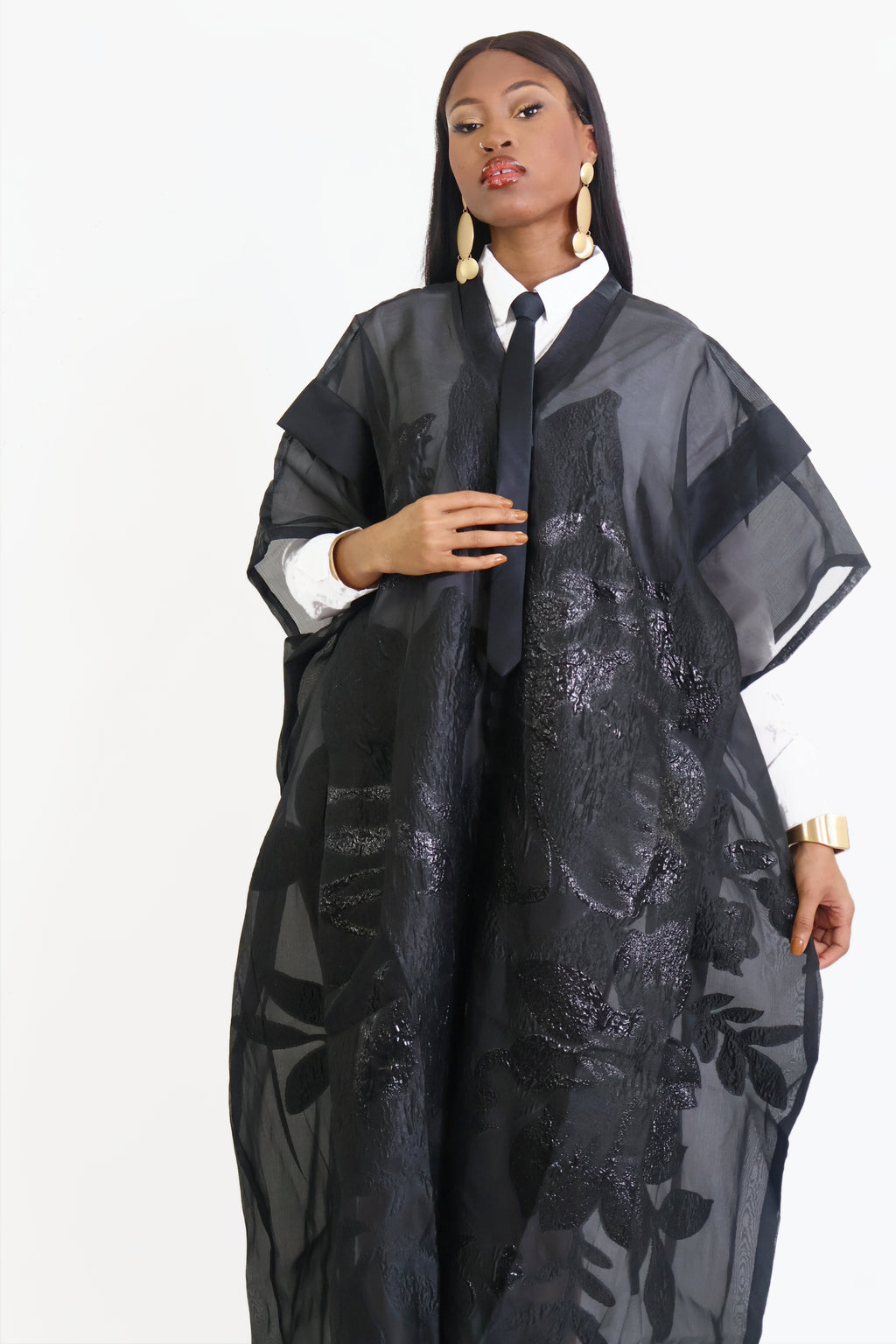 MIDNIGHT BLOOM KAFTAN