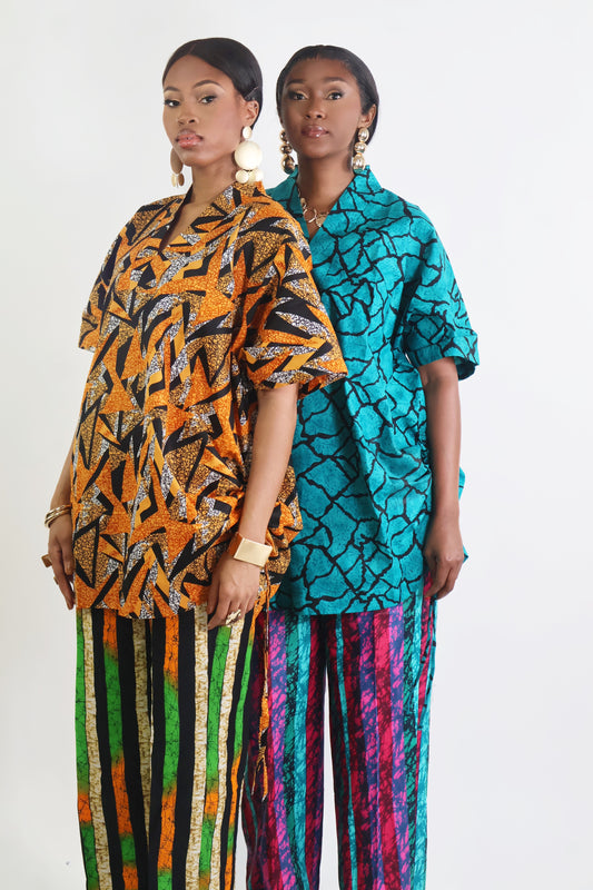 ANKARA DRAWSTRING TOP & PANT